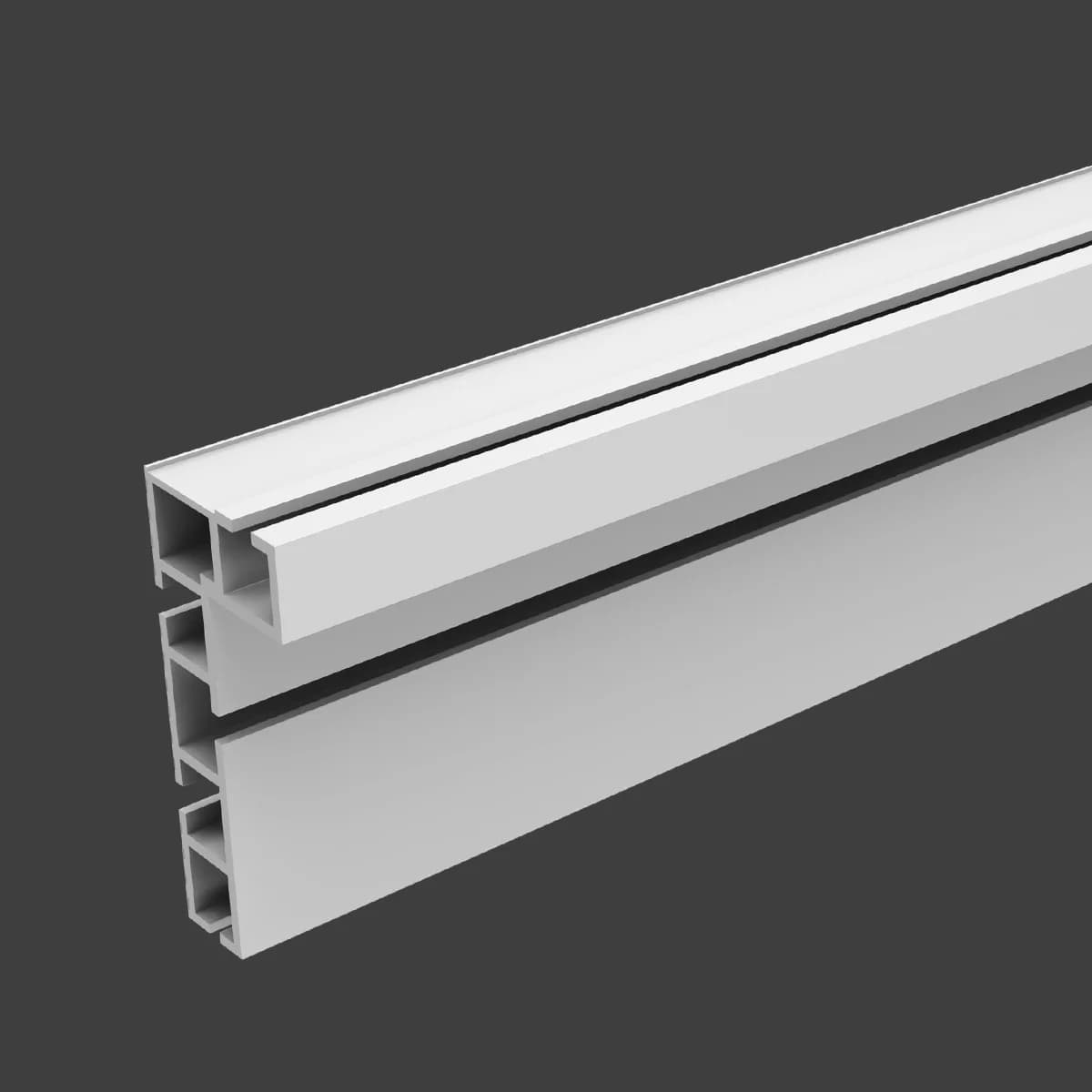 Clôture multi-piste en T en aluminium de 600MM