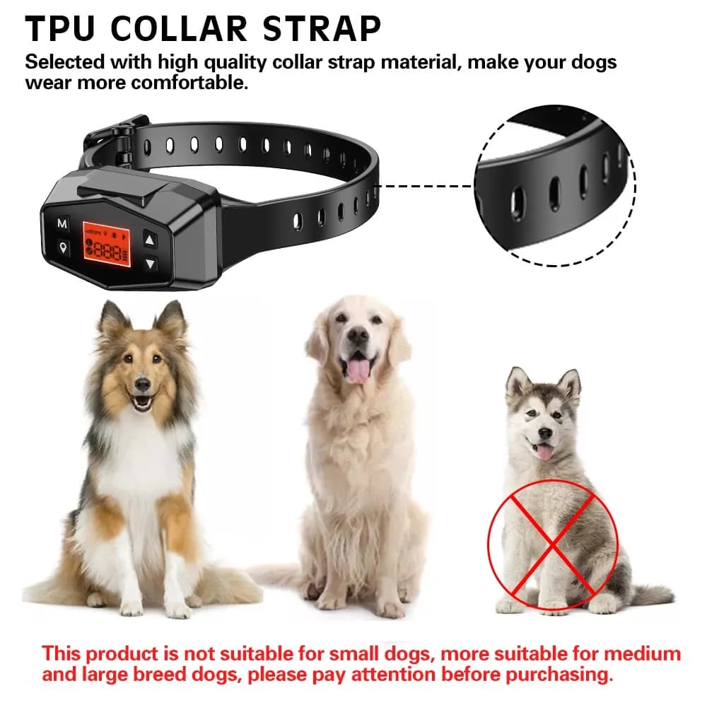 Collier de suivi de clôture pour animaux de compagnie avec GPS sans fil