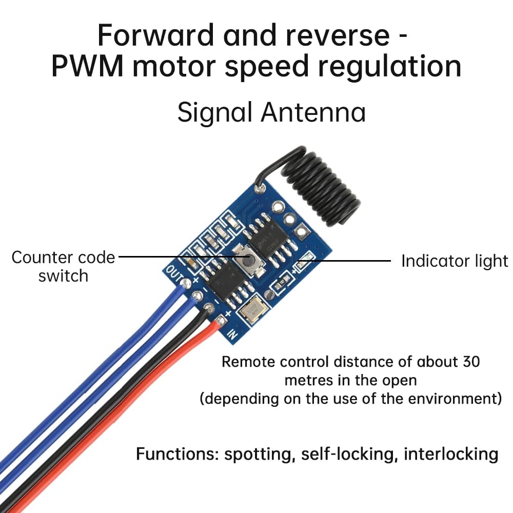 Module de contrôle de vitesse de moteur PWM DC3V-12V