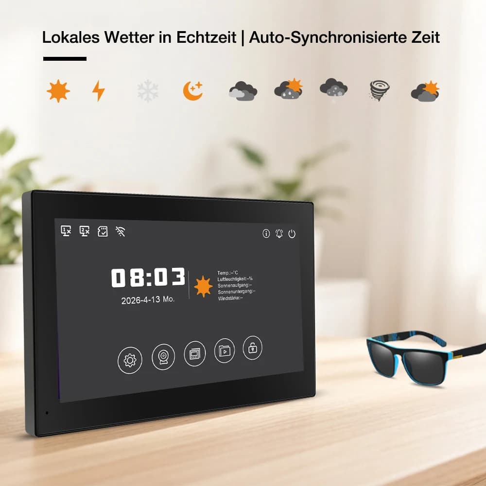 Tuya Wifi maison intelligente visiophone interphone vidéo 1080P moniteur tactile 7 '2 fils sonnette porte caméra système de sécurité