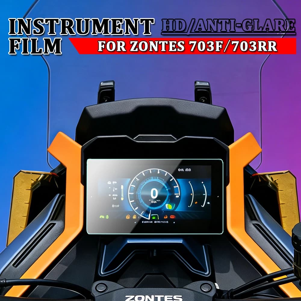 Film de protection d'écran TFT pour moto ZONTES 703F 703RR 2024 2025 2026, film de protection d'instrument
