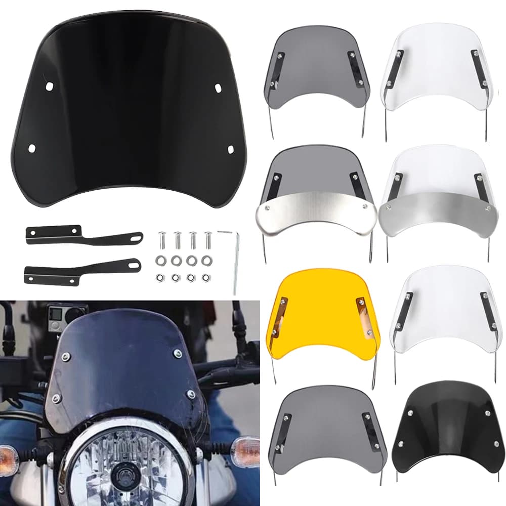 Pare-brise de phare de moto, déflecteur de vent universel pour la plupart des modèles