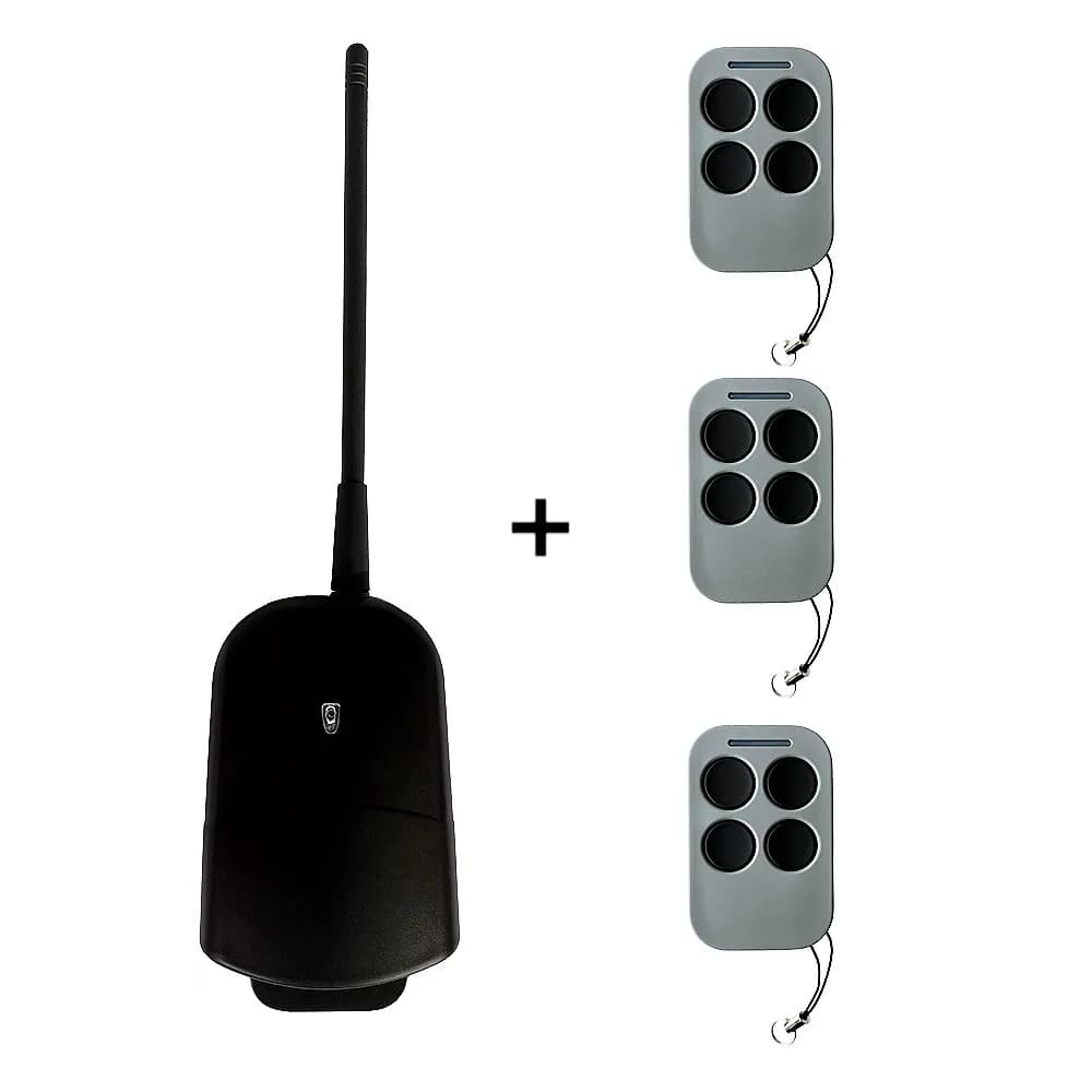 Moteur d'ouverture de portail coulissant automatique avec télécommande à code tournant HCS301 JJ-RC-SM12