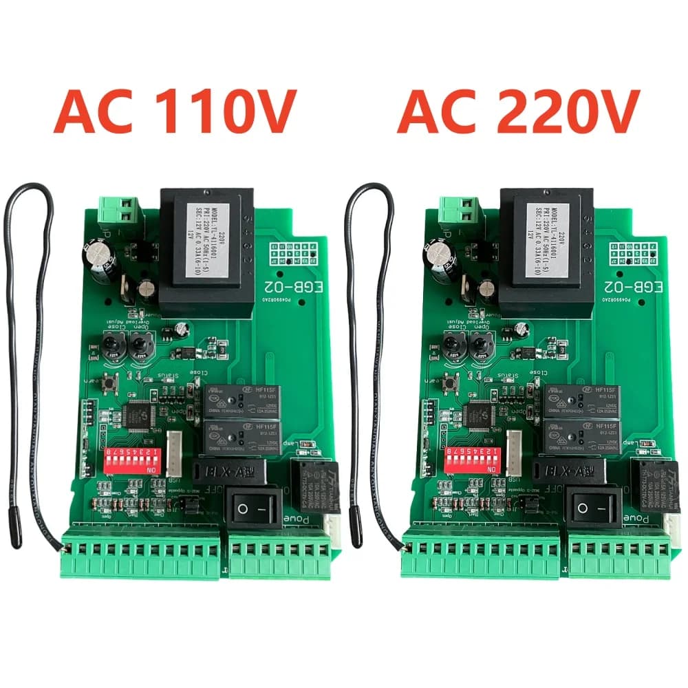 Panneau de commande de carte PCB de moteur de porte coulissante automatique de conception moderne AC 110V/AC 220V avec télécommande