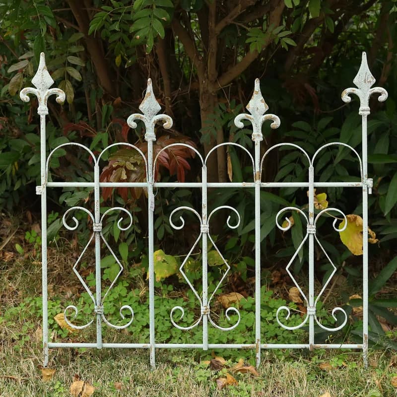 Panneau de séparation en fer pour clôture de jardin ancien
