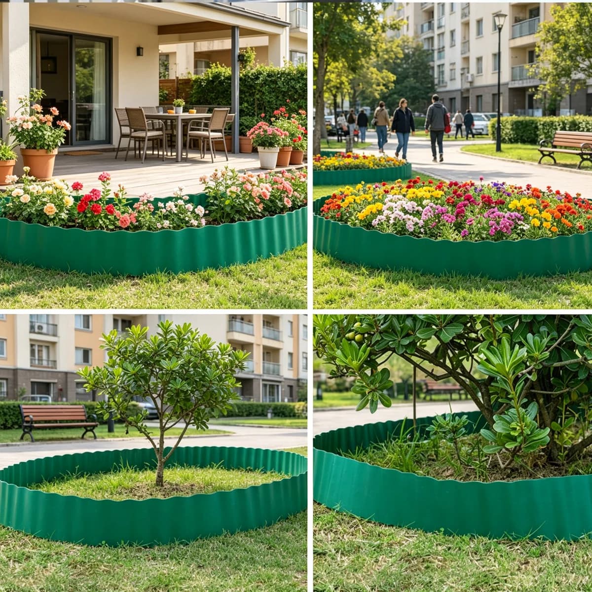 Clôture métallique de jardin