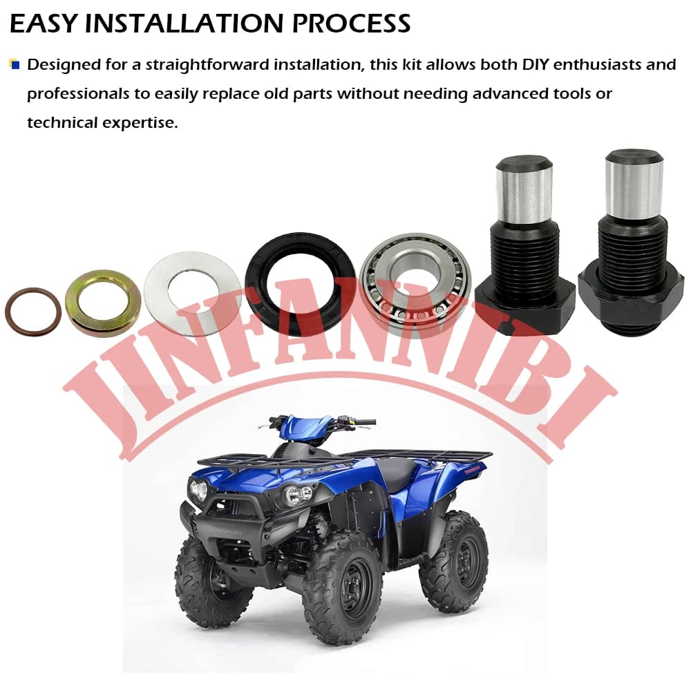 Kit de joints de roulement pour bras oscillant Kawasaki Prairie 360 650 700, comprend un boulon de pivot.