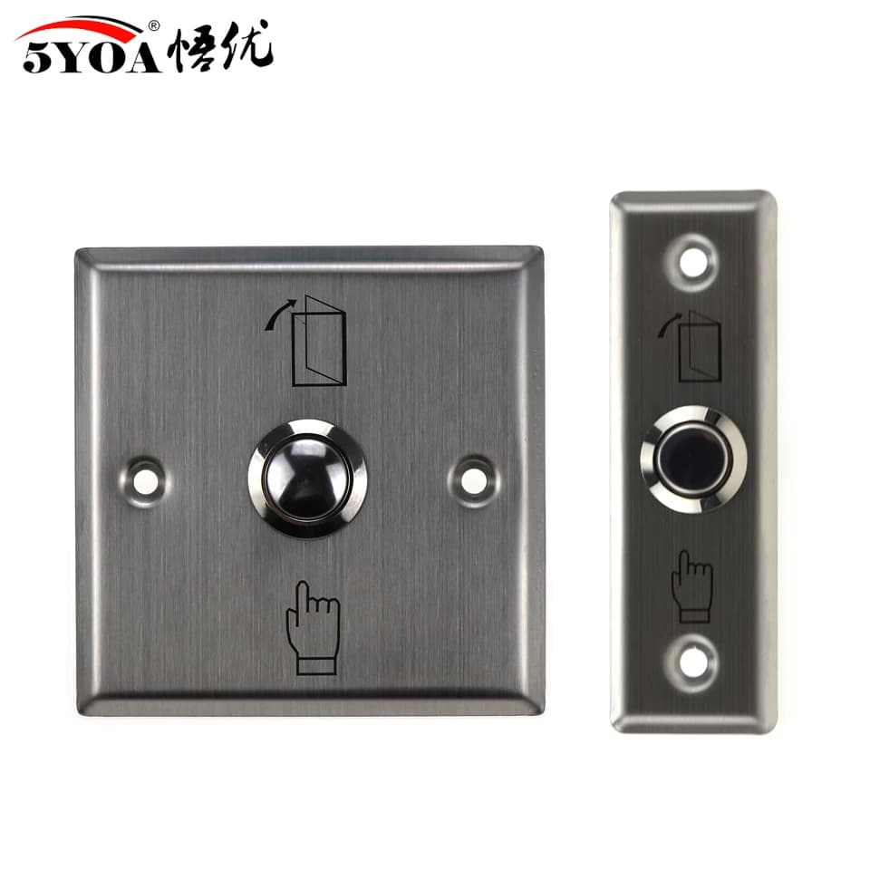 Bouton de sortie en acier inoxydable