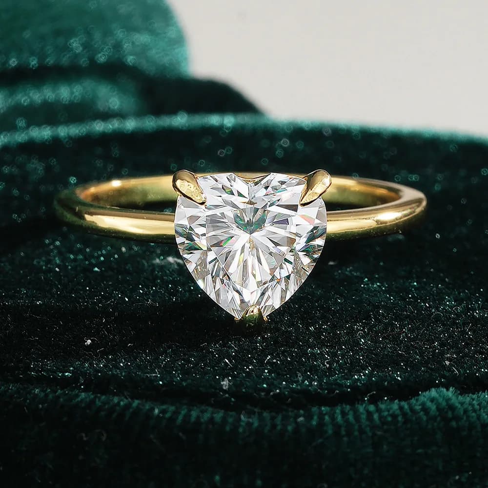 Bagues de luxe en moissanite radiante de 1 à 2 carats pour femme, bijoux en argent sterling 925, bague de mariage en diamant moissanite pour femme