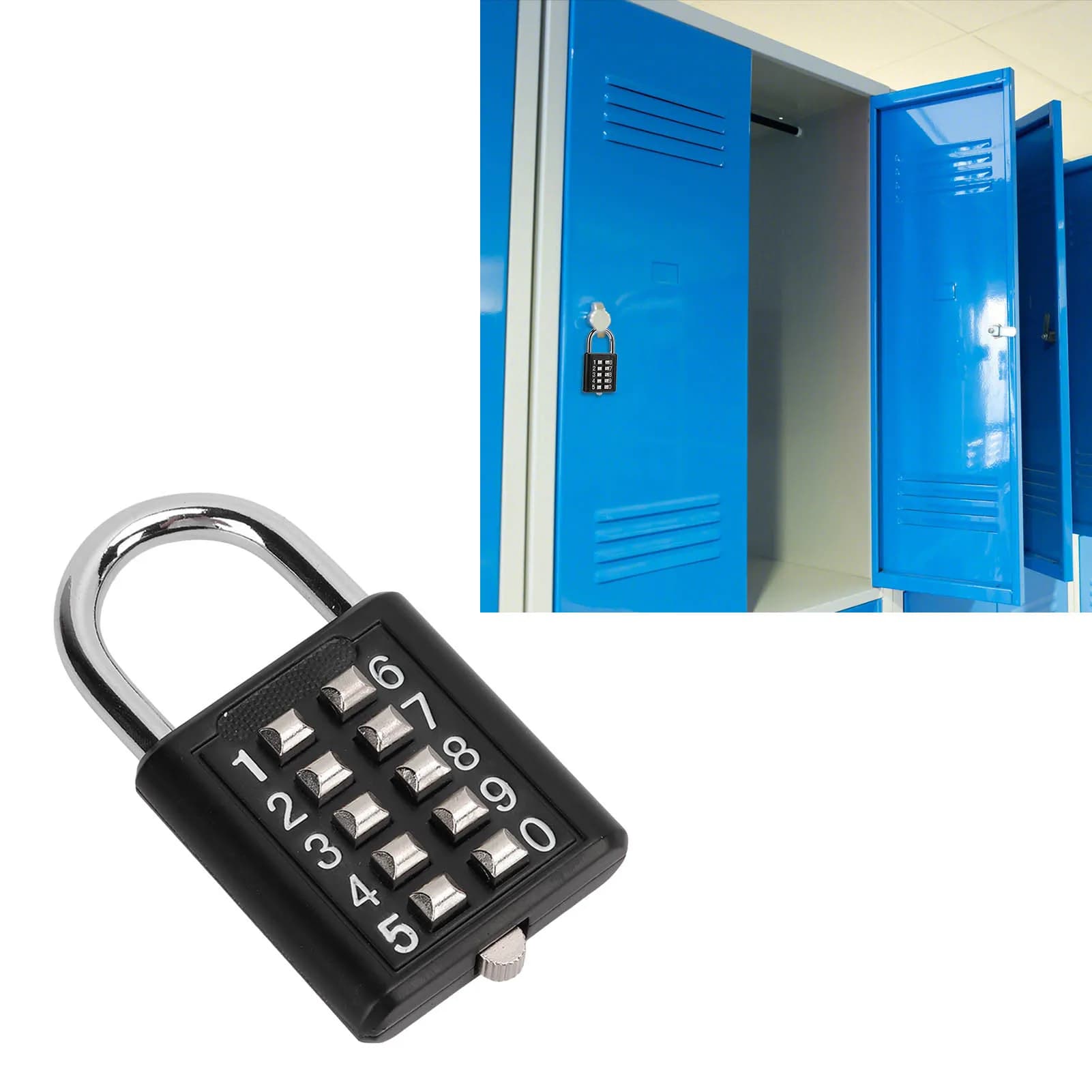 Cadenas de sécurité extérieur à 10 chiffres