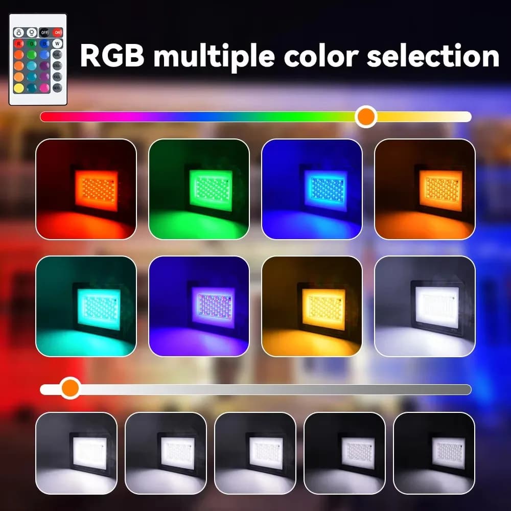 Projecteur RGB étanche IP66 pour extérieur