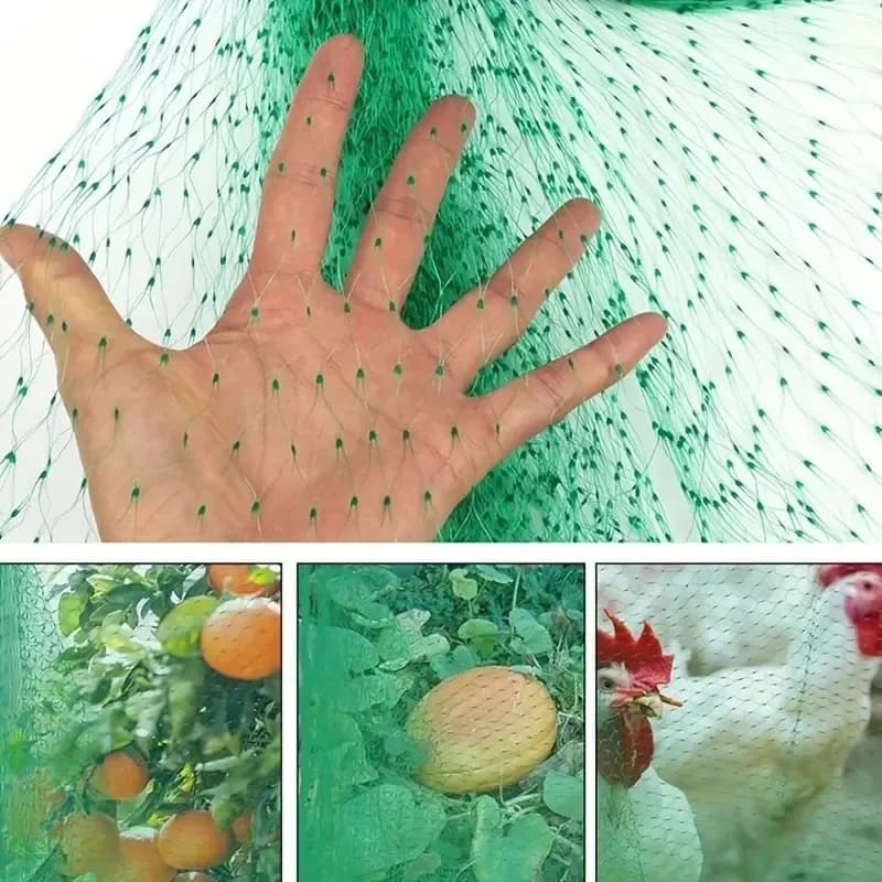 Filet de jardin en maille verte tissée