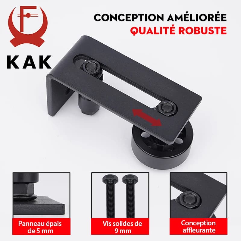 KAK – glissières de porte coulissante 8 en 1