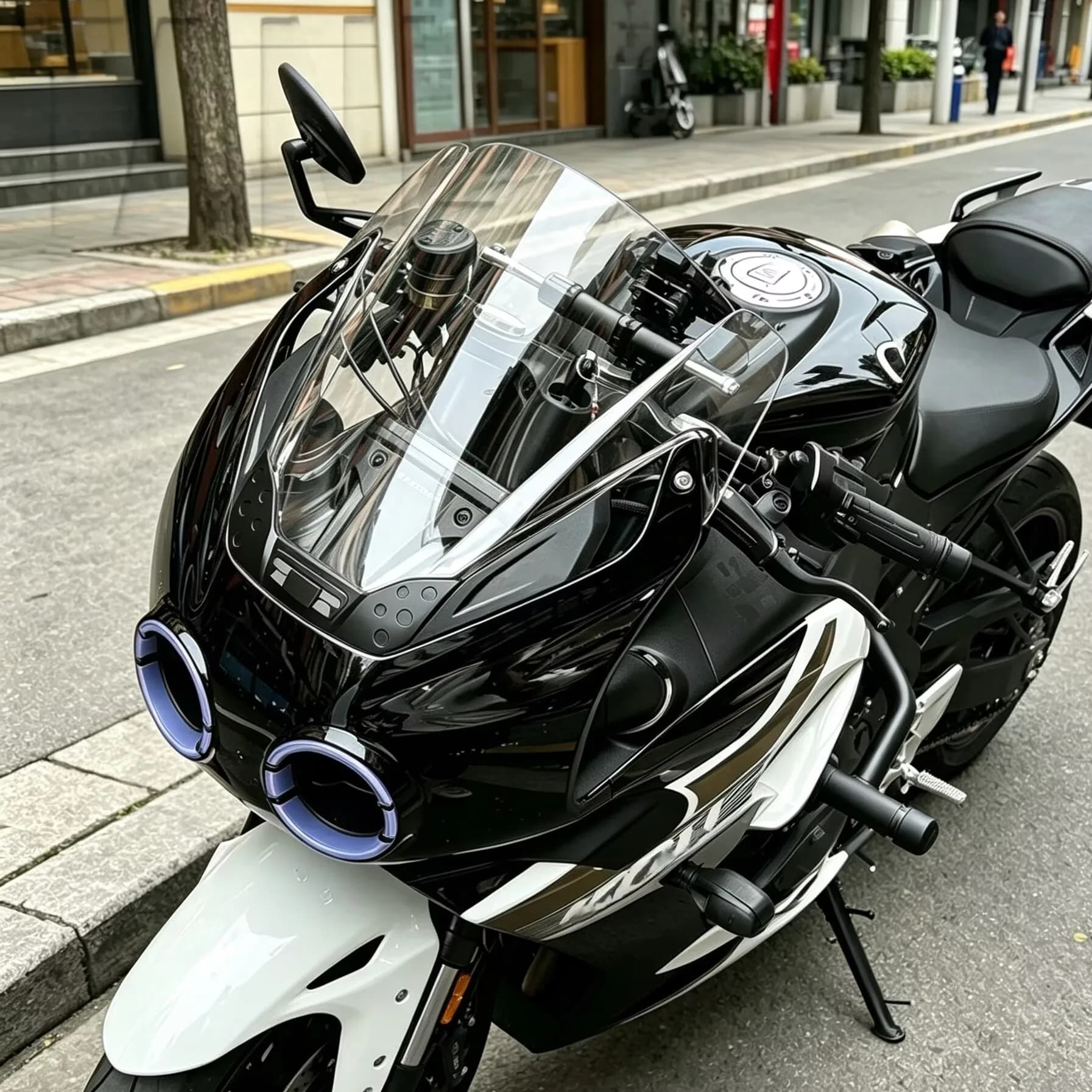 Pare-brise avant modifié pour moto, blanc, gris, noir, pour CFMOTO 500SR VOOM 500 SR