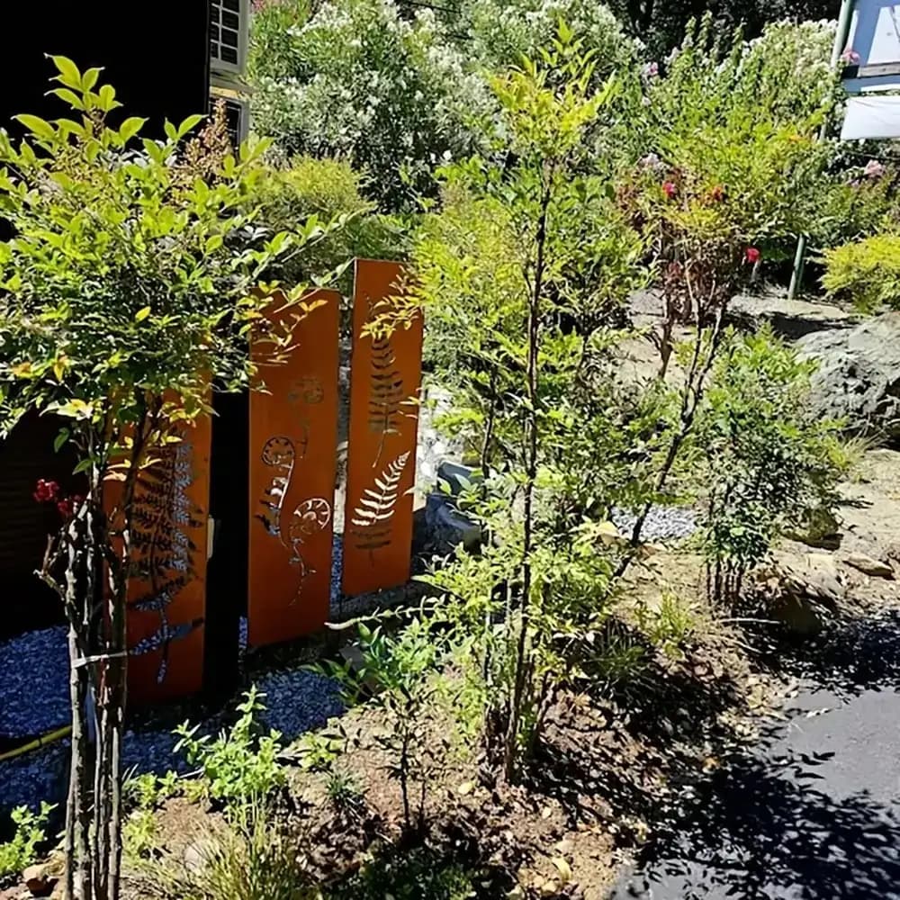 Lot de 4 panneaux de séparation en fer forgé rustique