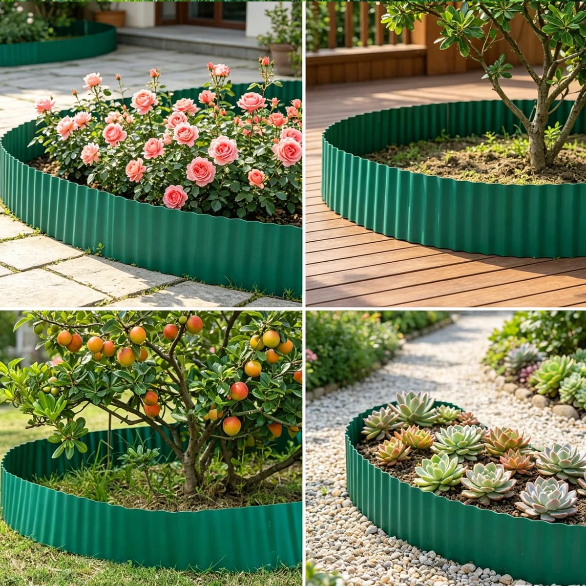 Clôture décorative en métal pour jardin