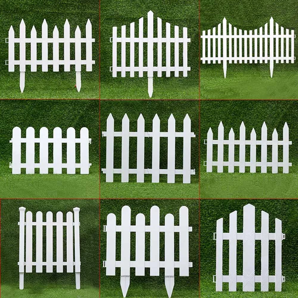 Clôture de jardin en plastique Pvc blanc