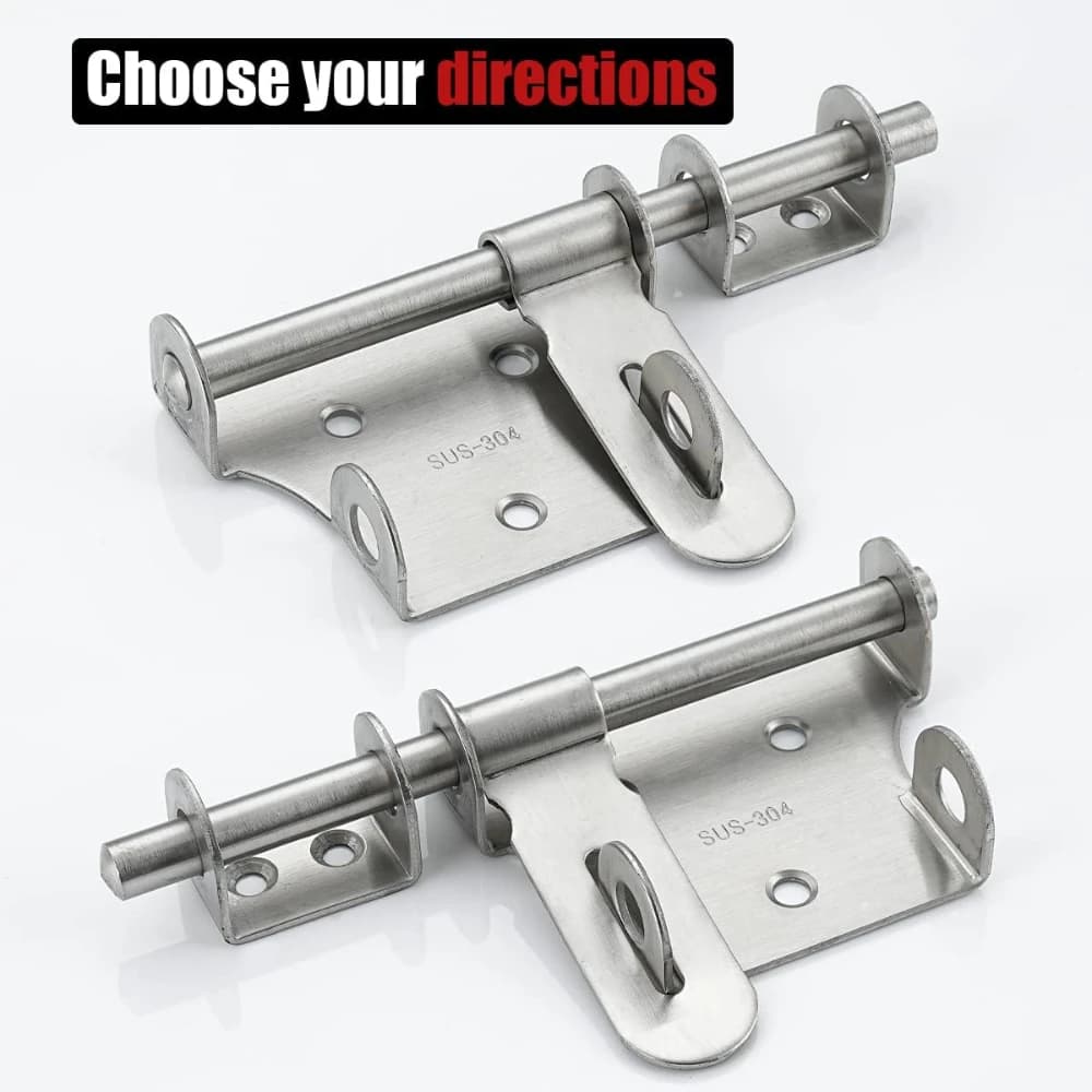 Loquet de porte à 2, 2 coulissant