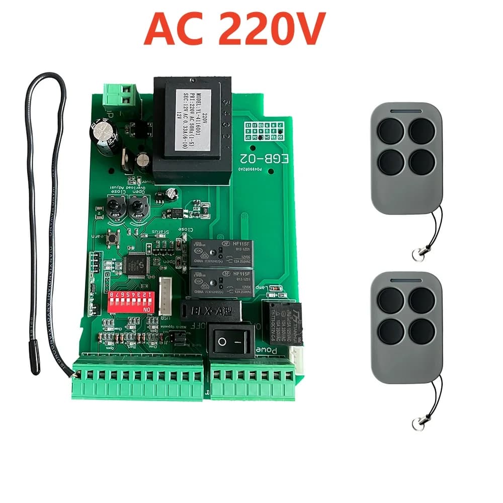 Panneau de commande de carte PCB de moteur de porte coulissante automatique de conception moderne AC 110V/AC 220V avec télécommande
