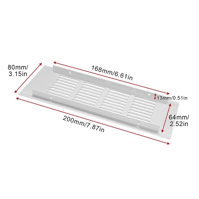 Grille de ventilation en alliage d'aluminium