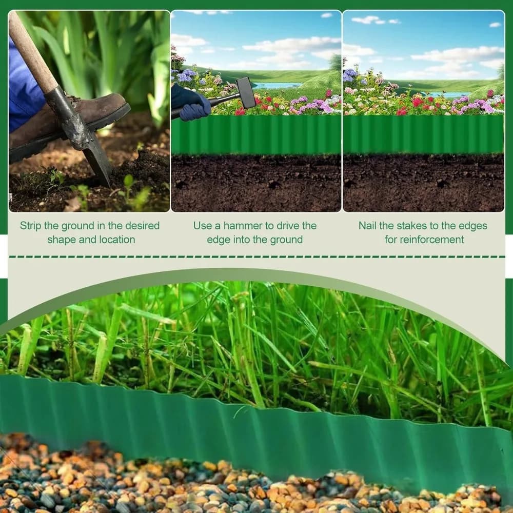 Clôture de jardin en plastique pliable