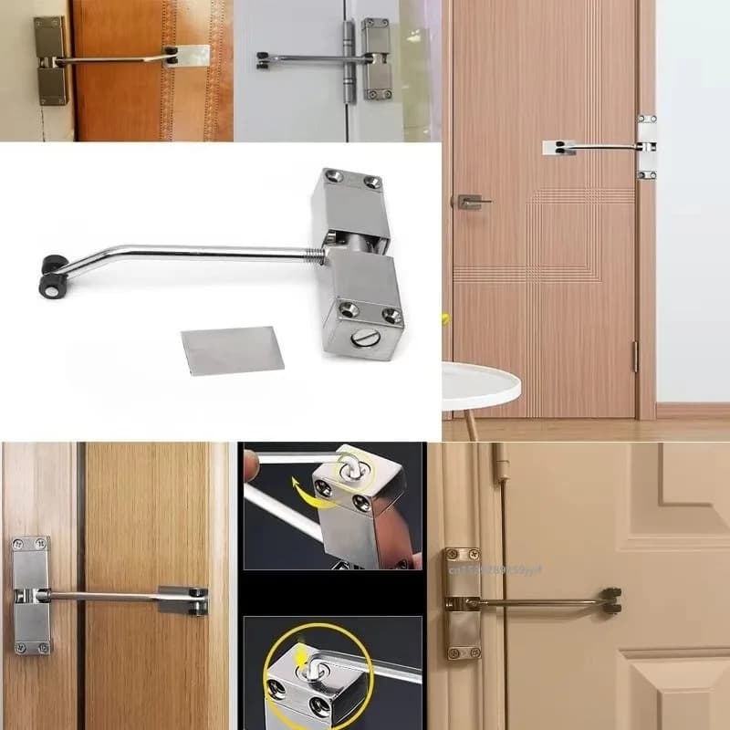 Ferme-porte automatique à tension réglable
