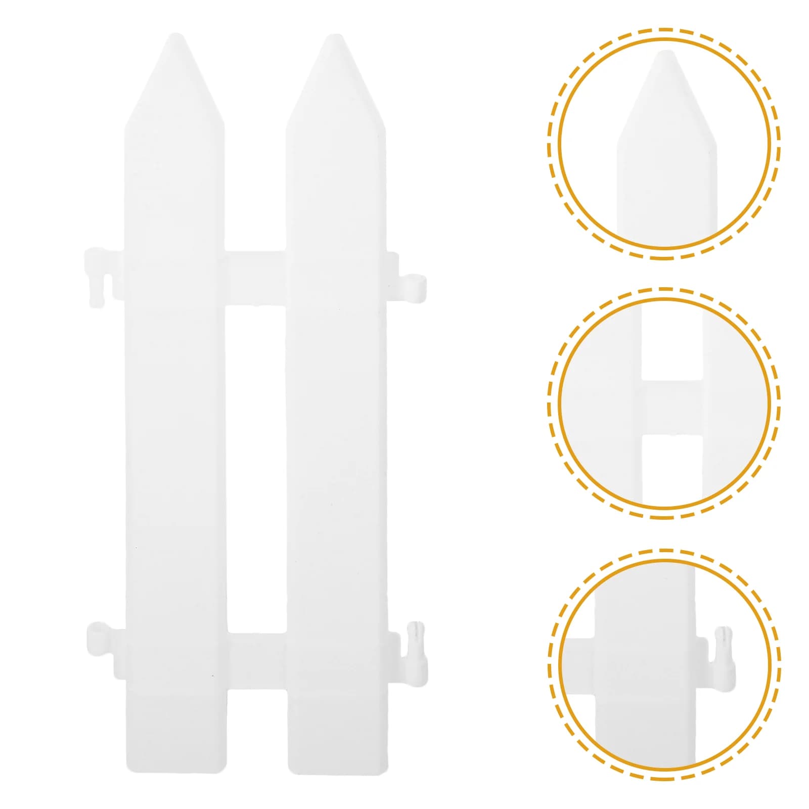 Clôture en plastique blanc