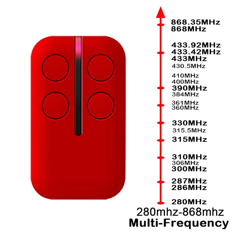 Telecommande portail universel 280MHz-868MHz
