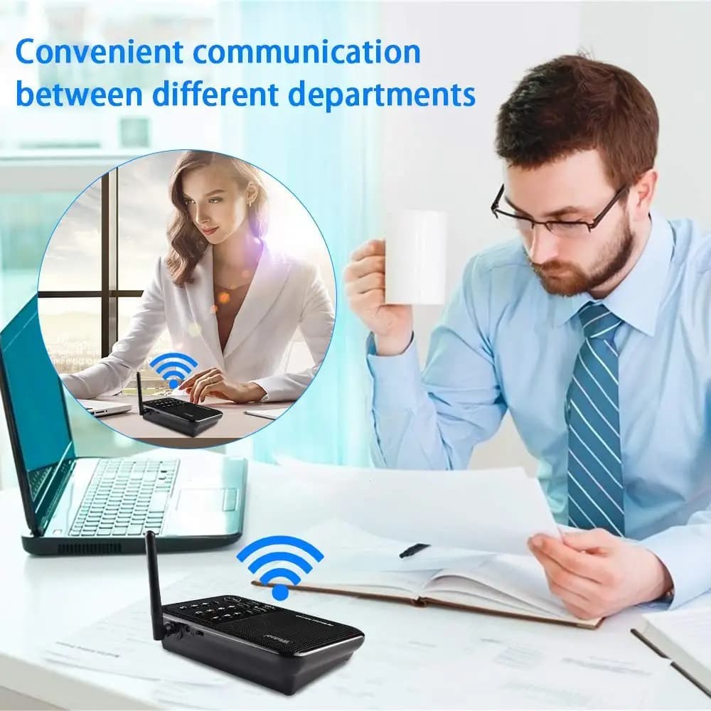Système d'interphone sans fil longue portée Wuloo 1 Mile pour la maison