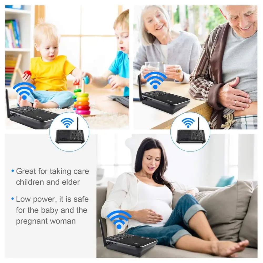 Système d'interphone sans fil longue portée Wuloo 1 Mile pour la maison