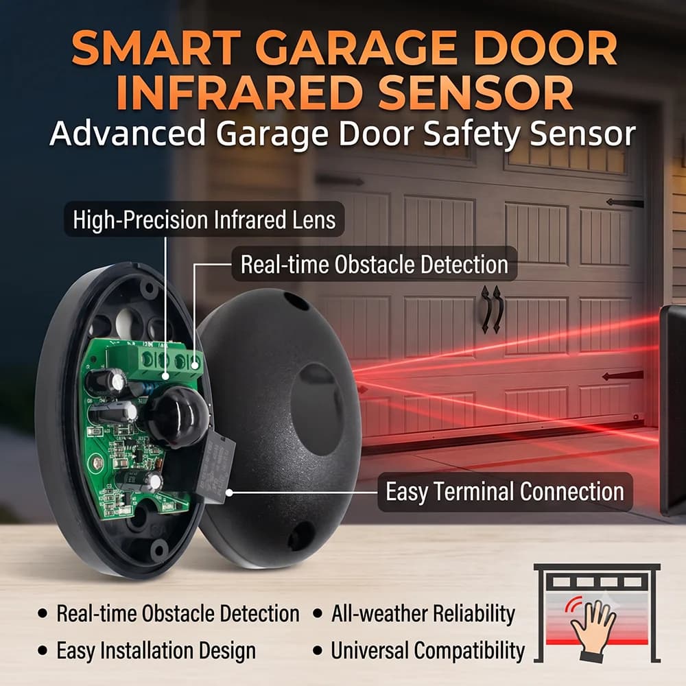 Capteurs infrarouges IP65, photocellules de sécurité automatiques pour portes battantes, portes coul