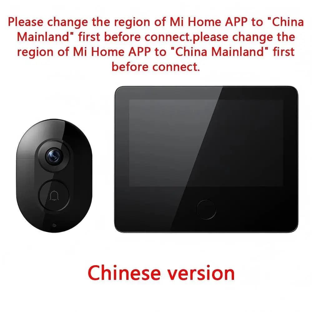 Caméra de porte intelligente Xiaomi Smart Cat Eye 2 WiFi sans fil, sonnette vidéo, vision nocturne i