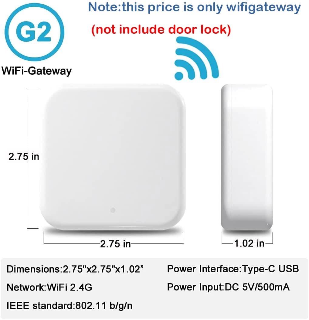 Système de contrôle d'accès Bluetooth TTlock-serrure de passerelle Wifi K2/K2F avec lecteur d'emprei