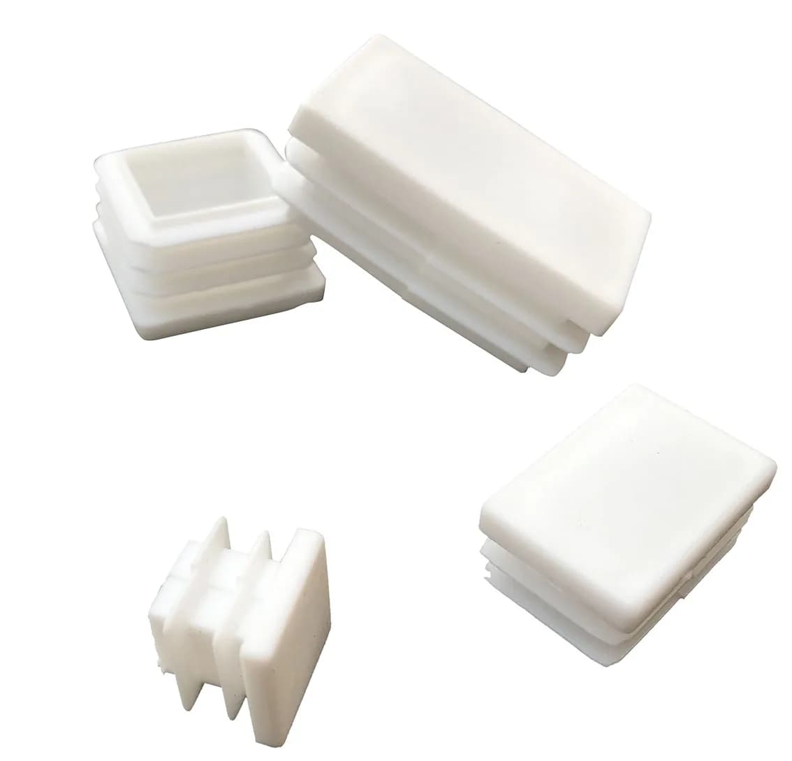 Embout de Protection en plastique blanc, carré/Rectangle, joint de Protection contre la poussière po