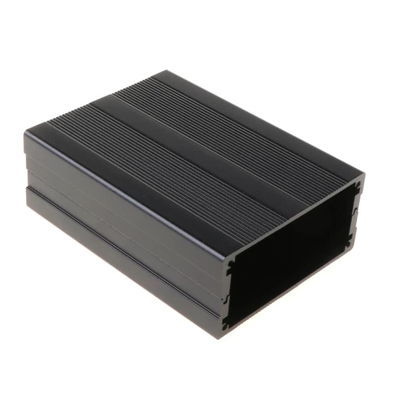 Boîtier en aluminium noir résistant à la Corrosion, boîtier fendu en aluminium de 100x76x35mm pour b