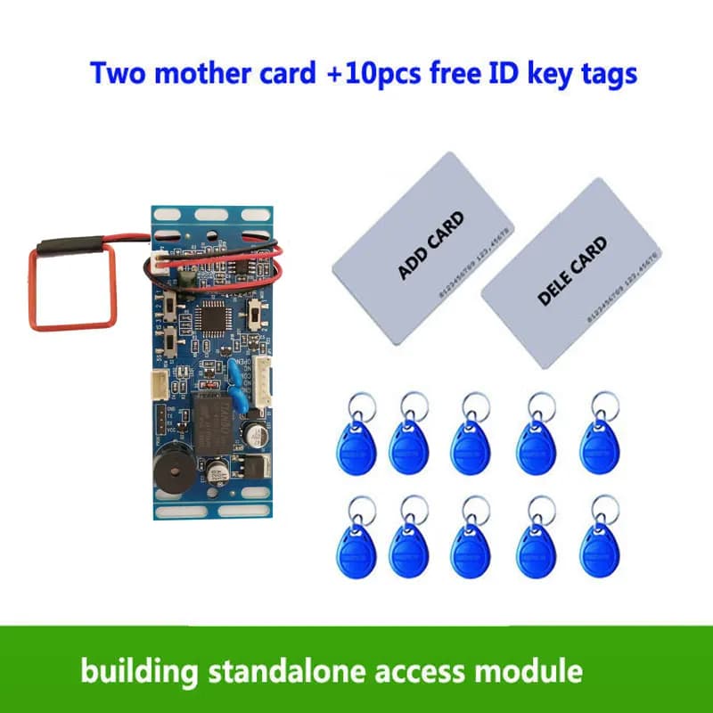 RFID EM/ID-Interphone de contrôle d'accès de porte intégré, contrôle de levage avec 2 cartes mères,