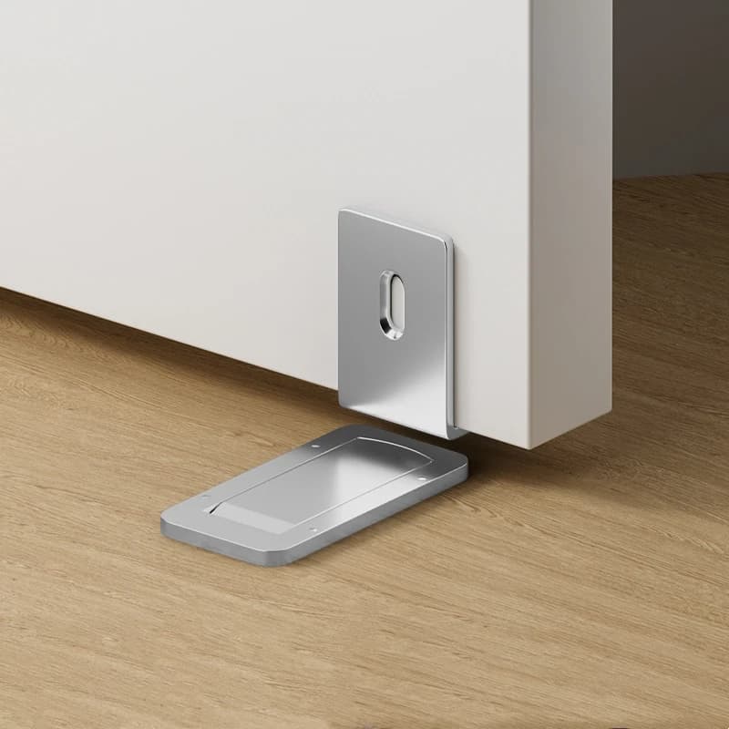 Butoir de porte magnétique Invisible en alliage d'aluminium, auto-adhésif Anti-collision, bouchon de