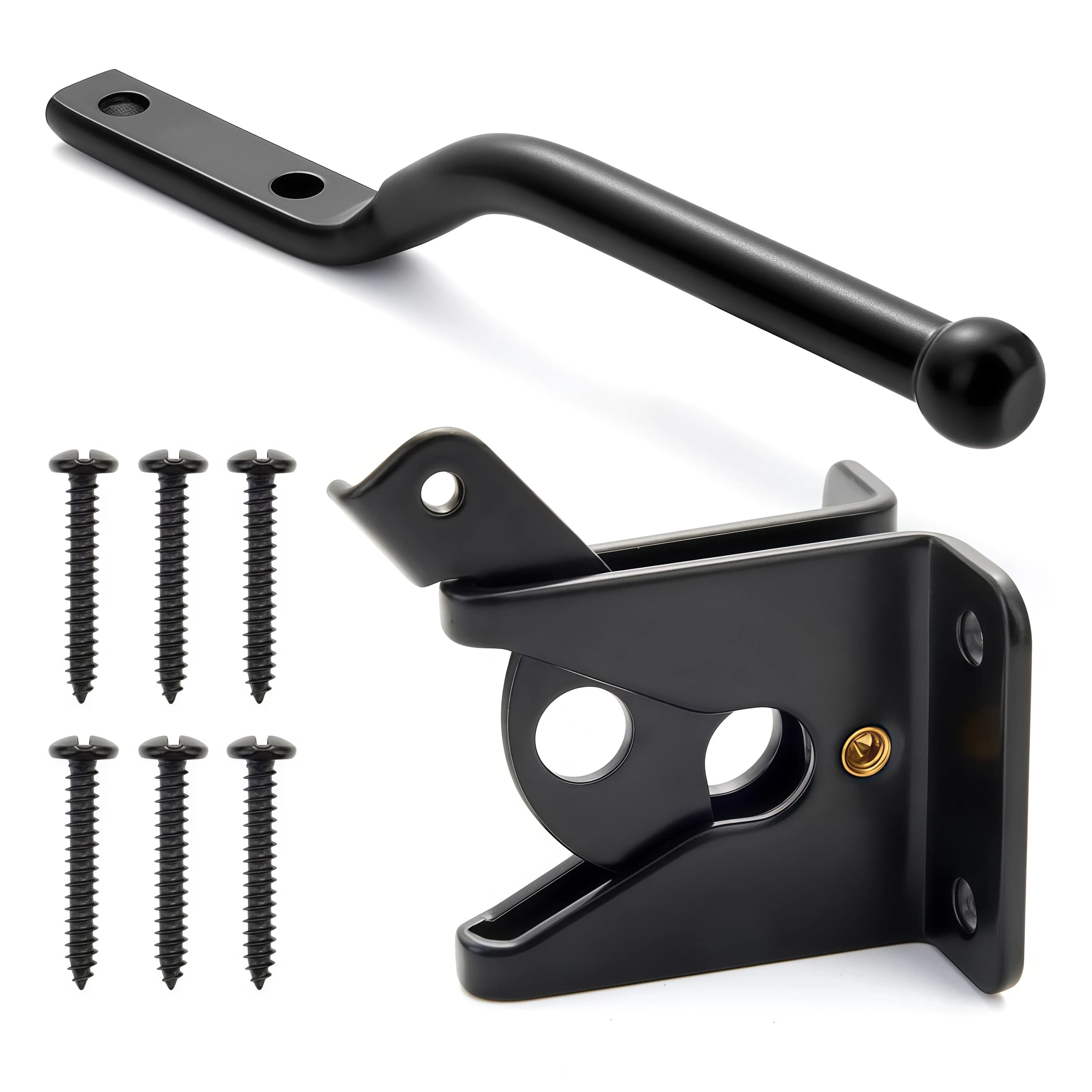 Loquet de portail automatique avec boulon pour clôture de pâturage, jardin, ferme – Acier au carbone