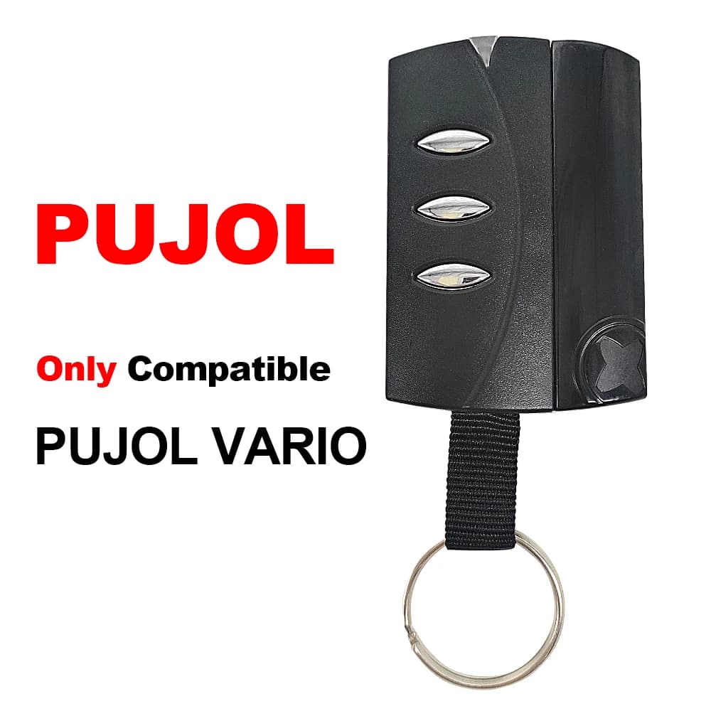 PUJOL VARIO Télécommande de porte de garage, 433.92mhz, porte-clés de portail à code roulant