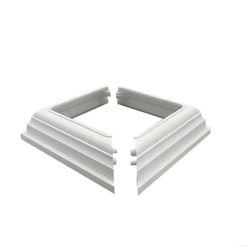 Jupe poteau clôture Type fendu, garde-corps en plastique, Base décorative, poteaux en PVC, enveloppe