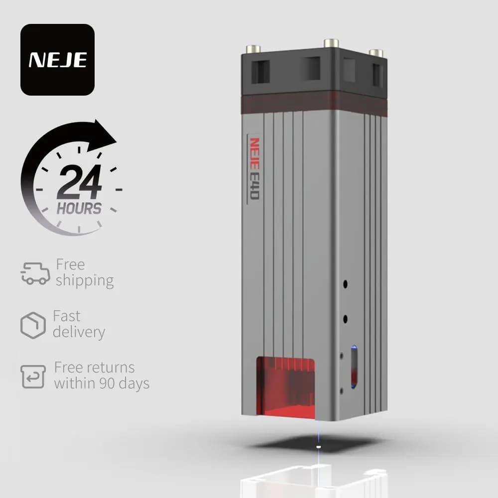 Module de gravure laser NEJE E40 12W à focale fixe avec assistance pneumatique intégrée pour acier i