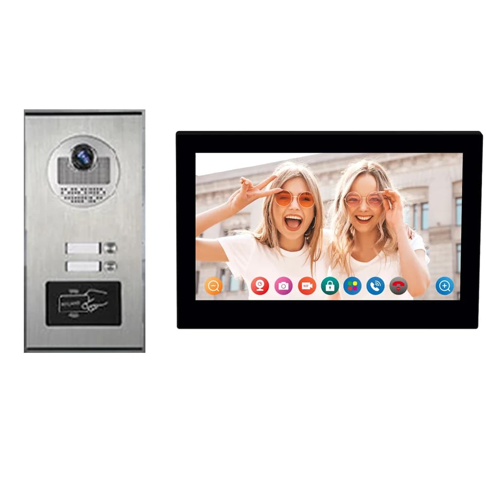 Visiophone intelligent Tuya Smart Life avec écran tactile IPS 7 pouces, clavier, Wi-Fi, contrôle d'a