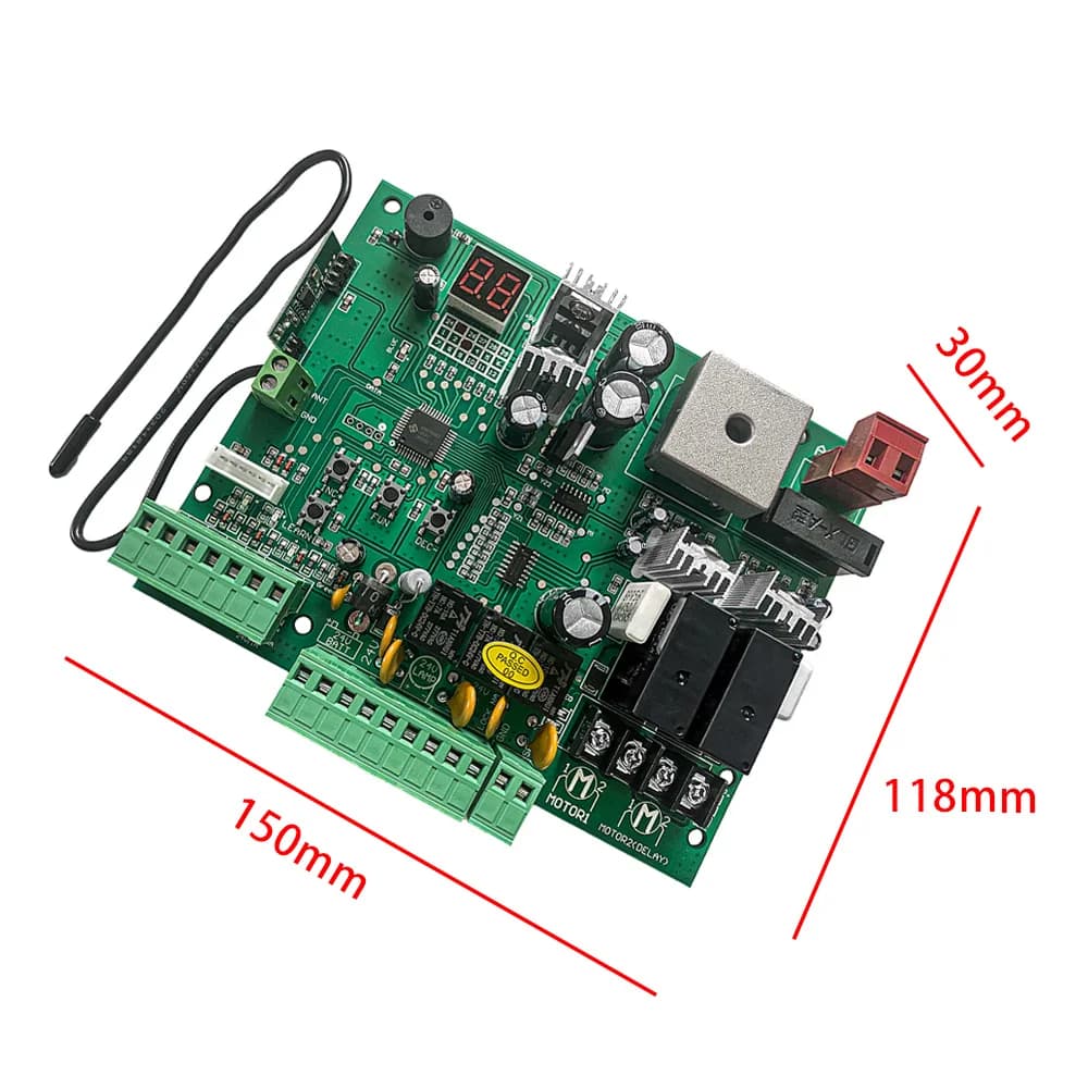 Carte de commande PCB AC 24V pour porte électrique, ouvre-porte automatique, code roulant 433.92mhz,