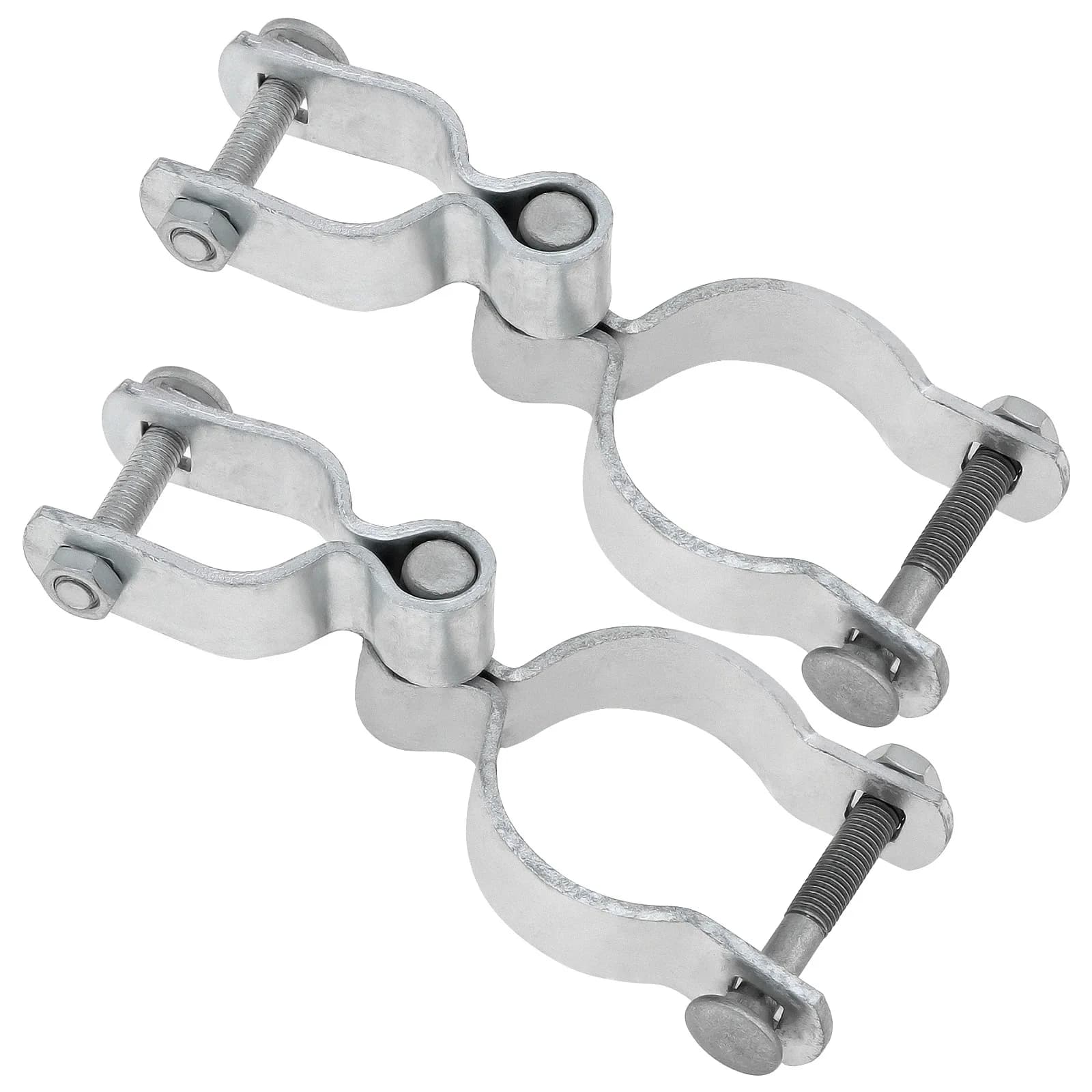 2 charnières de portail robustes pour clôture à maillons, 1-3/8 X 2-3/8, avec charnières femelles 1-