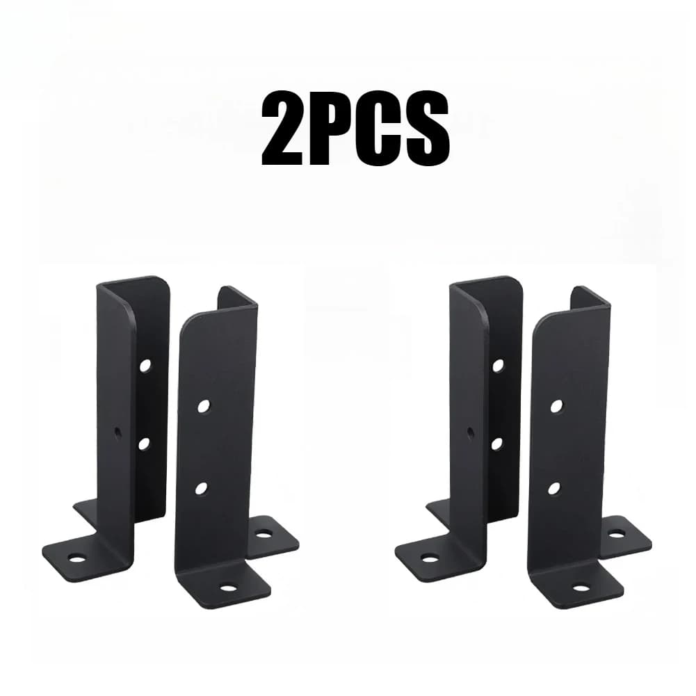 Supports de Base de poteau de clôture réglables en bois, 4 pièces, Support métallique avec vis pour