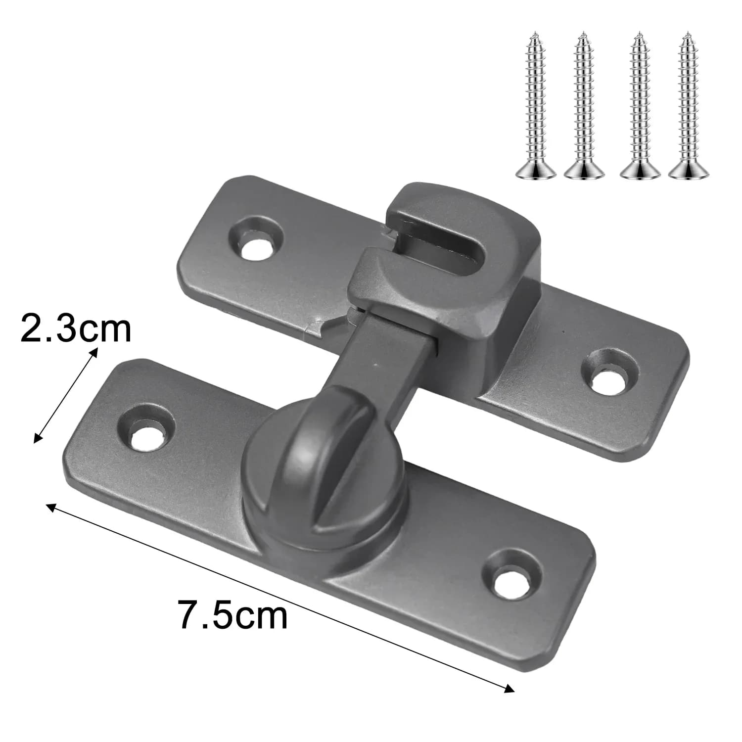 Loquet à crochet en acier inoxydable pour tiroirs et fenêtres, serrures d'armoire, loquet de porte d