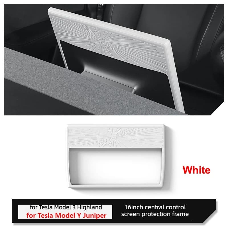 Pour Tesla Model Y L Juniper 2026, cadre de protection d'écran de console centrale de 16 pouces, ban