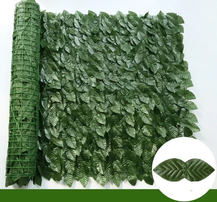 Panneau mural de haie artificielle en lierre 100x300cm, faux gazon, feuillage vert, écran d'intimité