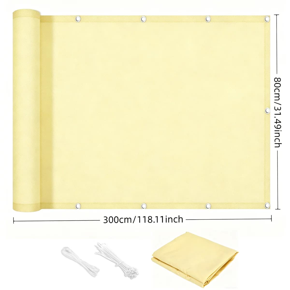 Clôture d'intimité opaque, écran de protection imperméable pour balcon - Pour balustrades d'appartem