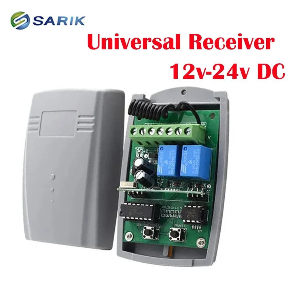 Commutateur intelligent de récepteur de porte de Garage, DC12V 24V 433.92MHz, commutateur émetteur à